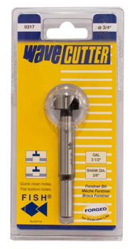 FISCHÂ® 5/8 Wave Cutter Forstner Bit — Cable Bullet