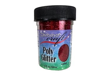 CC Poly Glitter - Fire Red
