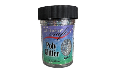 CC Poly Glitter - Holographic Silver
